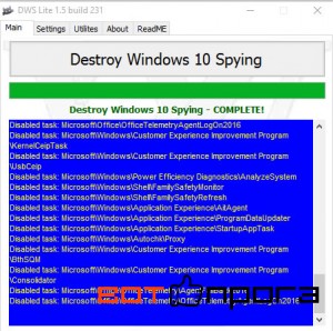 Destroy Windows 10 Spying 1.6 final